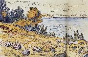 Paul Signac The coastal path oil